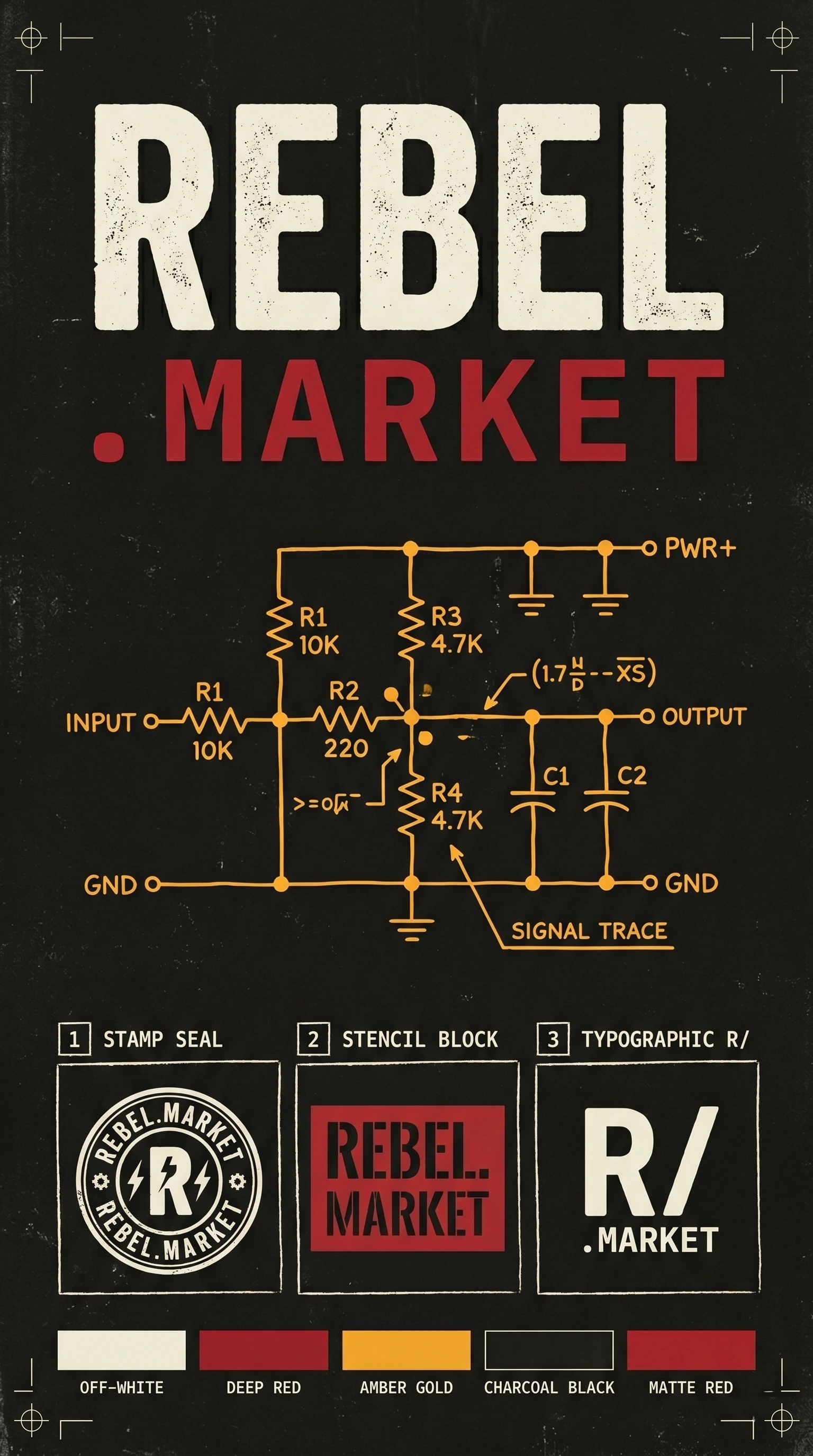 rebel.market brand concept
